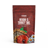 Reishi and Turkey Tail Tea 50gr - Chamomile, Lemon Balm, Reishi and Turkey Tail Mushroom